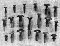 SA0589 - Pegs and pulls in various sizes., Winterthur Shaker Photograph and Post Card Collection 1851 to 1921c